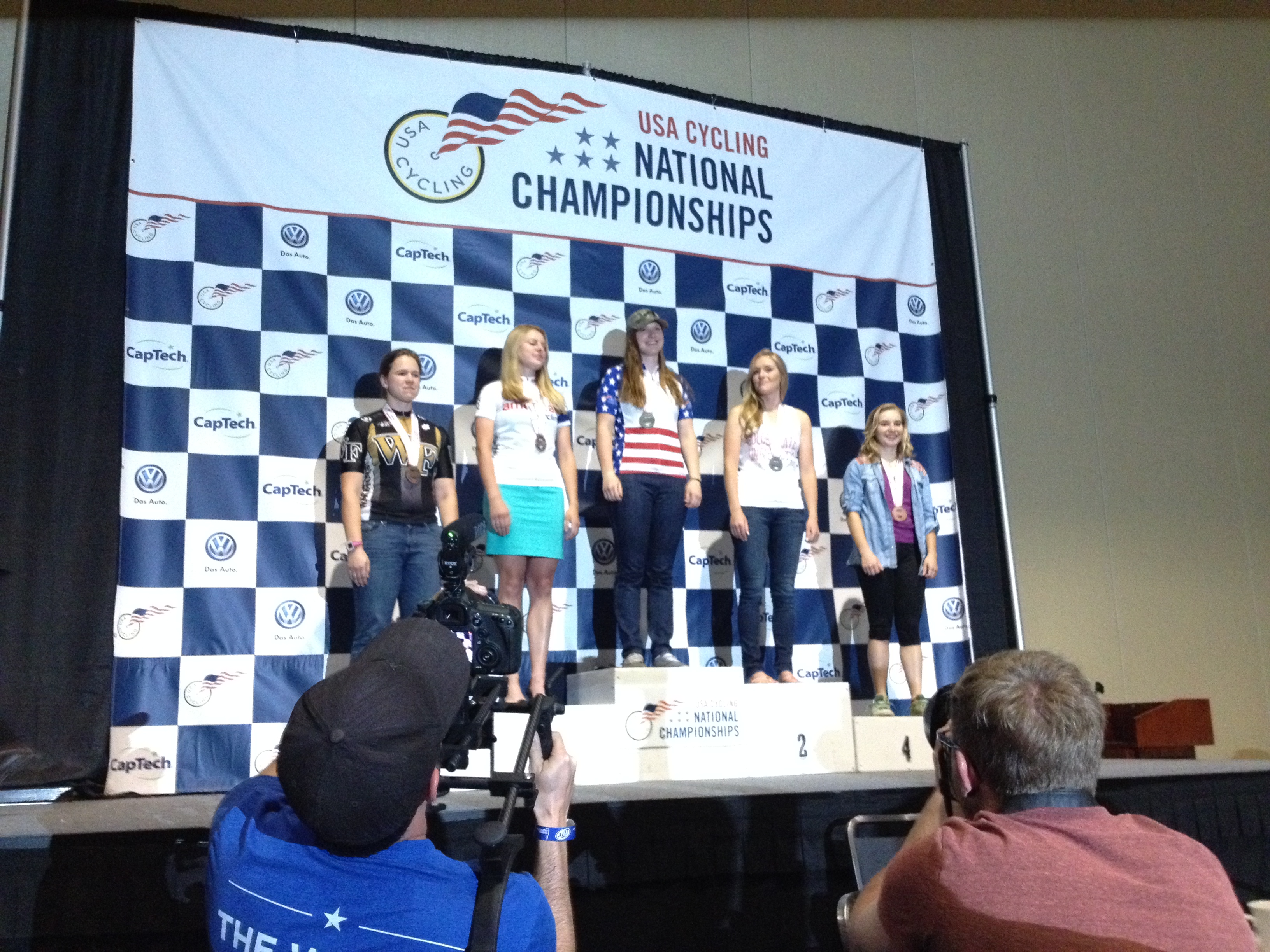 Katy Applin on the Podium for WFU, 2014 National Championships